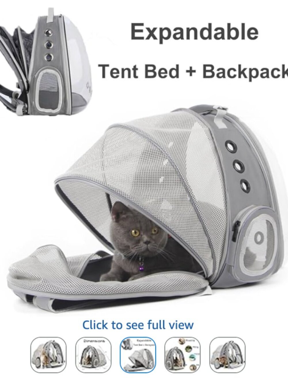 Expandable Cat Backpack Carrier - Picture 6 of 14